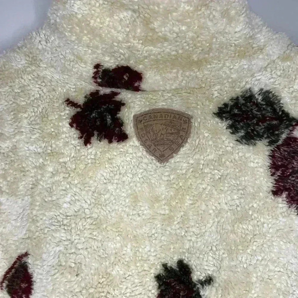 Vintage Nanuk All Over Pint  Leaf Fleece - Picture 6 of 6